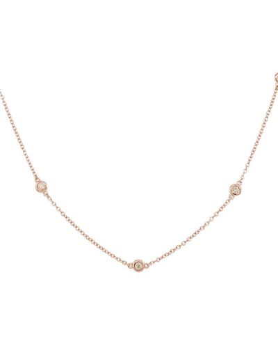 Sabrina Designs 14k Rose Gold 0.36 Ct. Tw. Diamond By The Yard Necklace - Natural