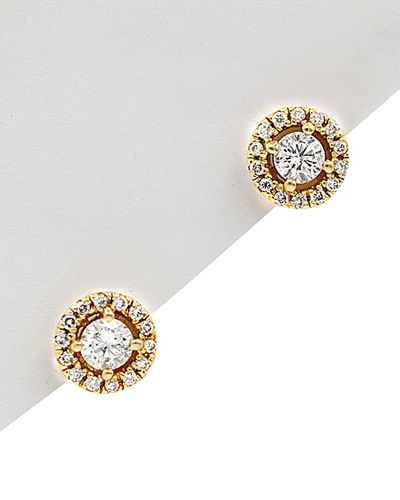 Diana M. Jewels Fine Jewelry 18k 0.56 Ct. Tw. Diamond Studs - Metallic