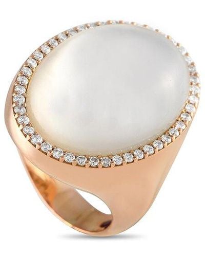 Roberto Coin 18K Rose 0.55 Ct. Tw. Diamond & Pearl Ring (Authentic Pre-Owned) - White