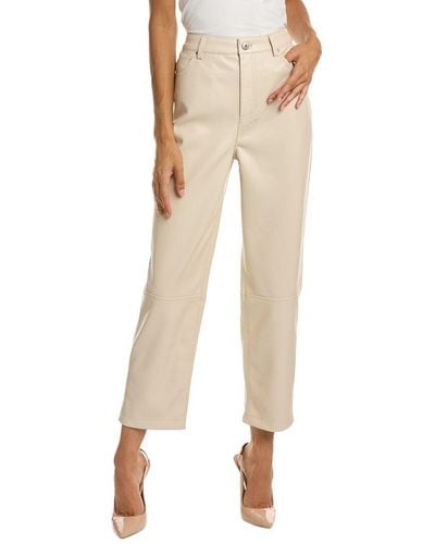 Ted Baker Plaider Straight Pant - Natural