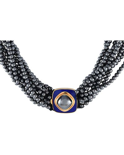 Tiffany & Co. 18K Hematite Necklace - Blue