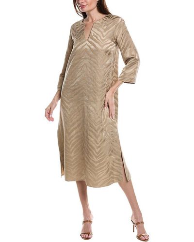 Lafayette 148 New York Renata Linen-blend Dress - Natural