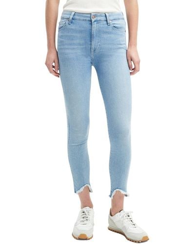 7 For All Mankind Ankle Skinny Maple Jean - Blue