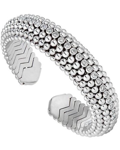 BVLGARI 18K 1.00 Ct. Tw. Diamond Beaded Bracelet (Authentic Pre-Owned) - White