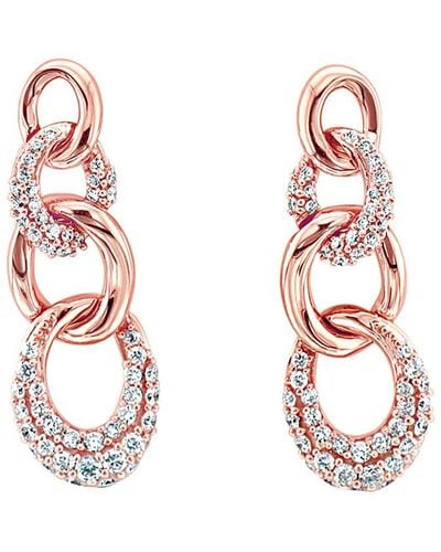 Le Vian Le Vian 14k Rose Gold 1.01 Ct. Tw. Diamond Earrings - Pink