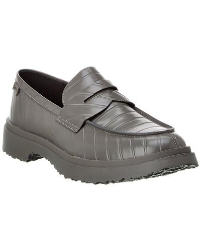 Camper Twins Leather Loafer - Gray