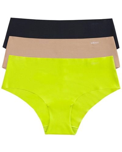 DKNY Set Of 3 Litewear Cut Anywhere Hipster - Yellow