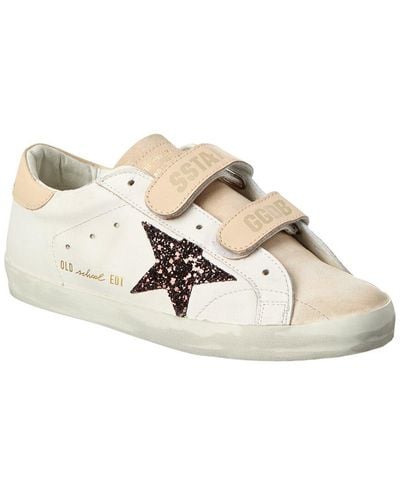 Golden Goose Old School Leather & Suede Sneaker - White