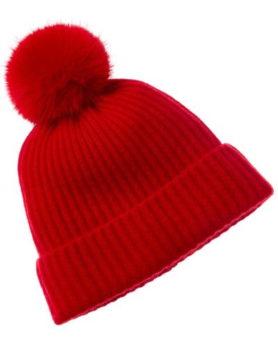 Sofiacashmere Basic Cashmere Hat - Red