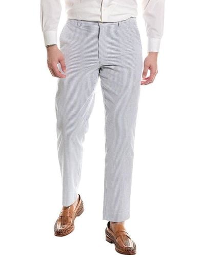 Brooks Brothers Seersucker Regular Fit Pant - Grey