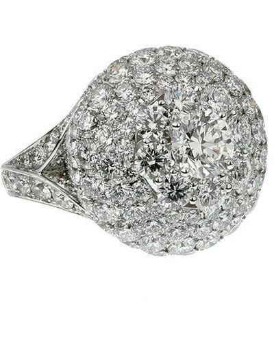 Graff 18K 10.08 Ct. Tw. Diamond Cocktail Ring (Authentic Pre-Owned) - Grey