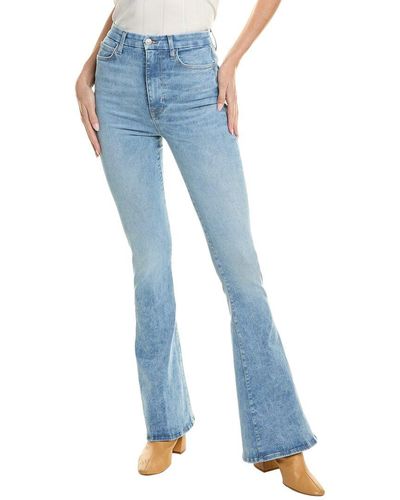 7 For All Mankind Ultra High Rise Skinny Flare Met Jean - Blue