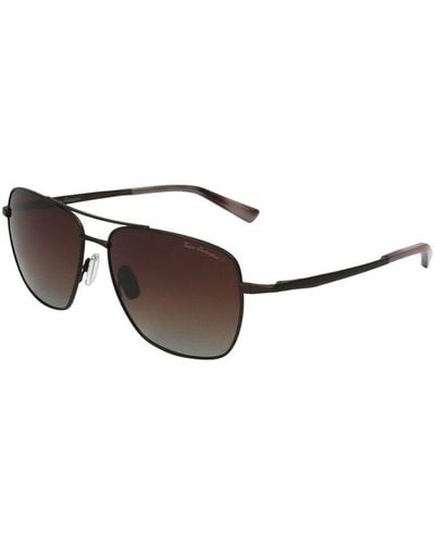 Tonino Lamborghini Tl904s 57mm Polarized Sunglasses - Brown