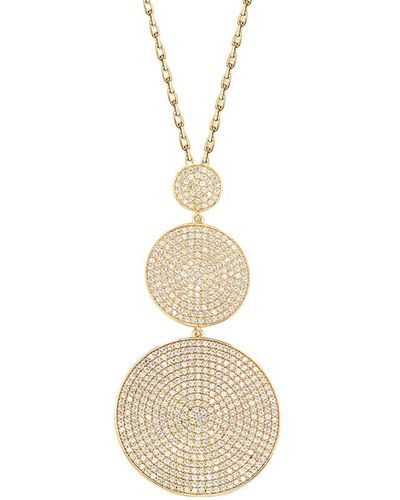 Suzy Levian Rose Gold Vermeil Cz Pendant - White