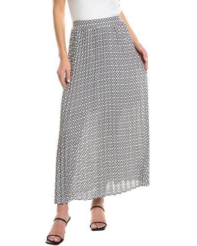 NYDJ Pleated Midi Skirt - Gray