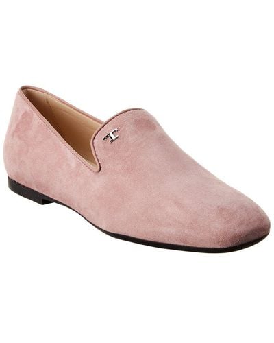 Tod's Suede Loafer - Pink