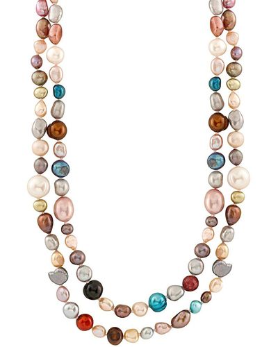 Splendid 5-8mm Freshwater Pearl Necklace - Multicolor