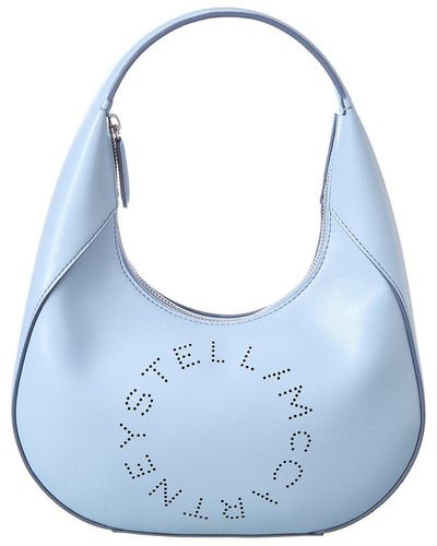 Stella McCartney Stella Logo Small Hobo Bag - Blue