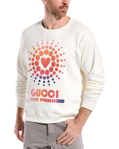 Gucci Logo Printed Sweatshirt - White