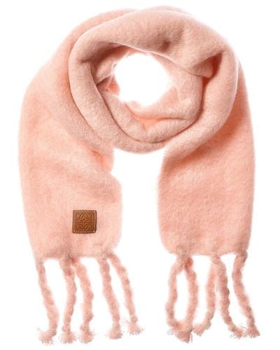 Loewe Mohair & Wool-blend Scarf - Pink