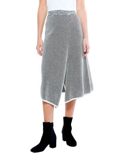 NIC+ZOE Nic+zoe Petite Pixel Knit Skirt - Gray