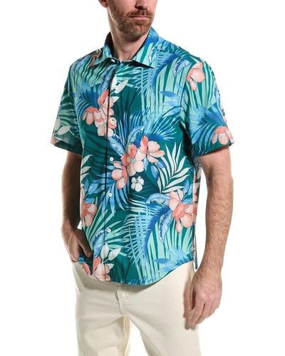 Tommy Bahama Bahama Coast Jungle Royale Shirt - Blue