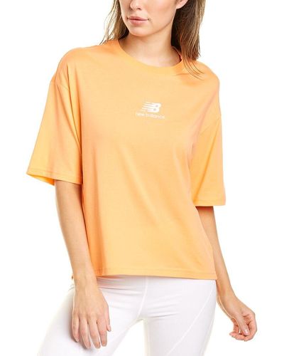 New Balance Athletic High-low T-shirt - Orange