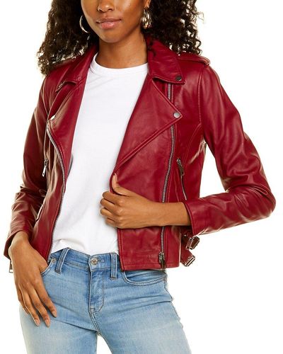 Walter baker deals red leather jacket