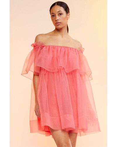 Cynthia Rowley Flirt Organza Dress - Pink