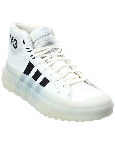 Y-3 Gr.1p Leather High-top Sneaker - White
