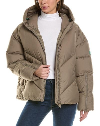 Save The Duck Janeth Short Jacket - Brown