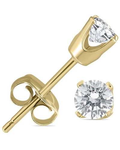 Monary 14k 0.23 Ct. Tw. Diamond Earrings - Metallic