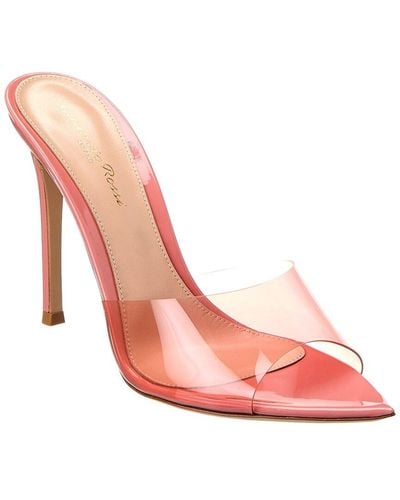 Gianvito Rossi Elle 105 Vinyl & Patent Sandal - Pink