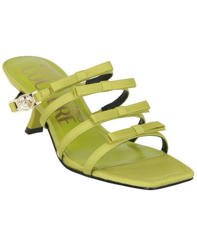 Versace Jeans Couture Bow Detail Mule - Yellow