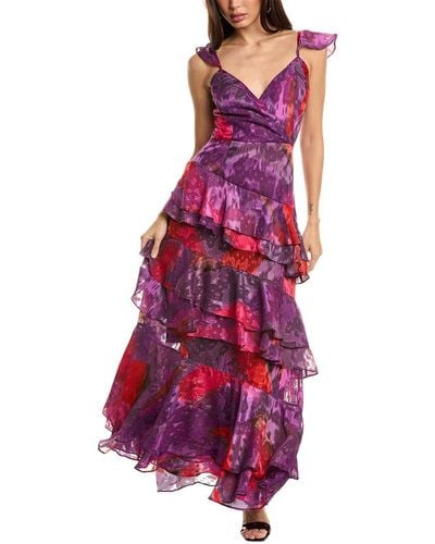 Hutch Miah Midi Dress - Purple
