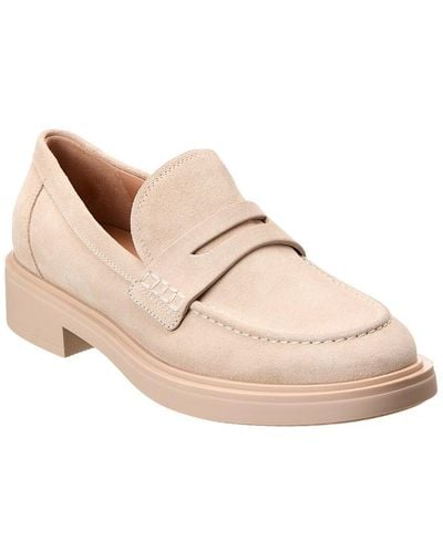 Gianvito Rossi Harris Suede Loafer - Natural