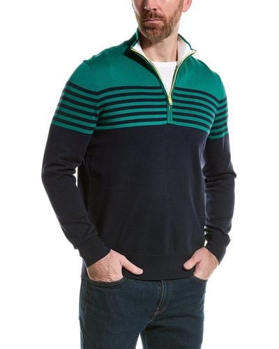Brooks Brothers Mariner 1/2-zip Pullover - Blue