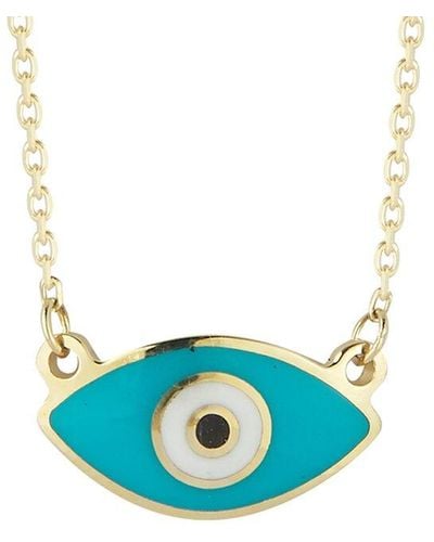 Ember Fine Jewelry 14k Evil Eye Necklace - Blue