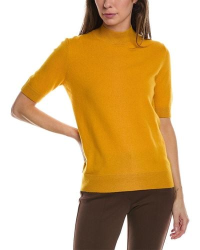 Lafayette 148 New York Cashmere Sweater - Yellow