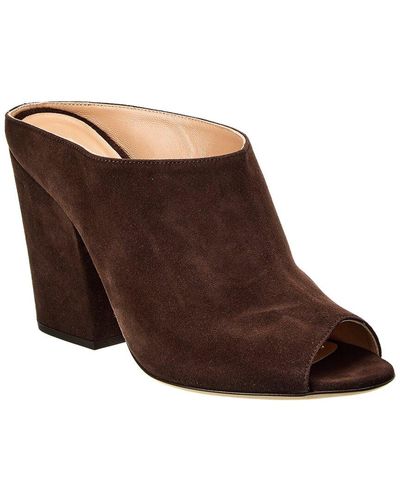 Sergio Rossi Suede Sandal - Brown