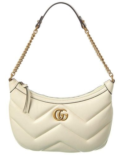 Gucci GG Marmont Small Leather Shoulder Bag - Metallic