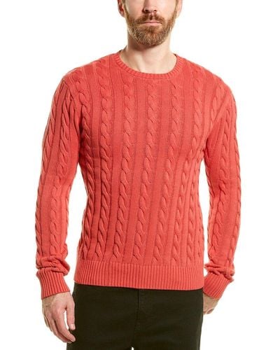Magaschoni Cable Crewneck Sweater - Red