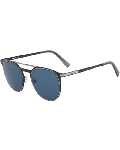 Ferragamo Sf186S 52Mm Sunglasses - Blue