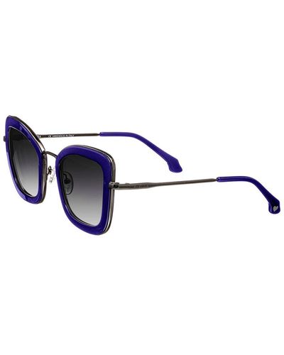Bertha Brsit108-3 63mm Polarized Sunglasses - Blue
