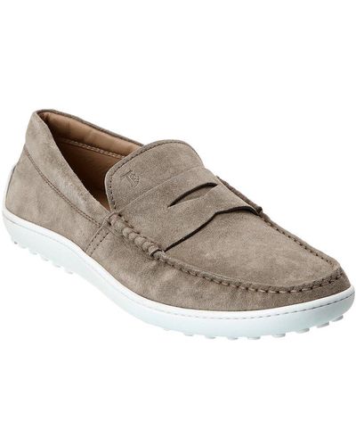 Tod's Tod’S Suede Loafer - Grey