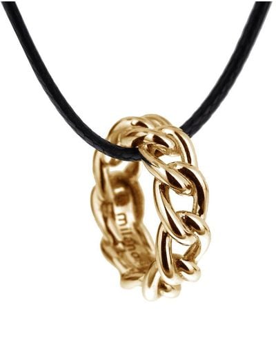 Pomellato 18K Motif Pendant Necklace (Authentic Pre-Owned) - Metallic