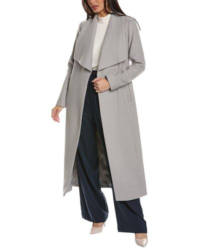 Cole Haan Wool-blend Coat - Grey