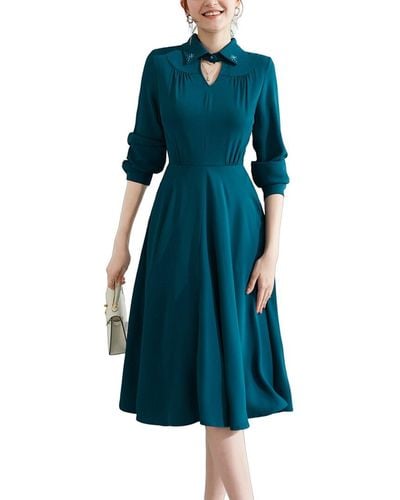 ONEBUYE Dress - Blue