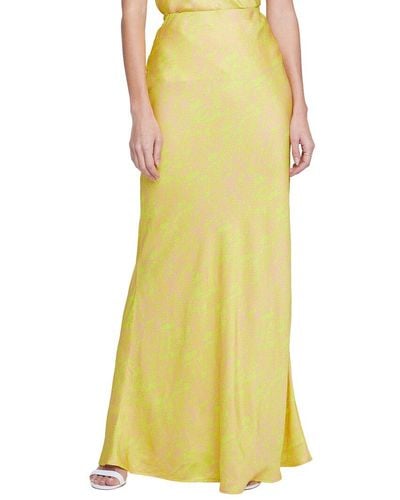 L'Agence Zeta Long Skirt - Yellow