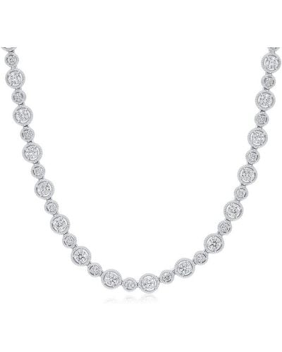 Diana M. Jewels Fine Jewelry 18k 9.60 Ct. Tw. Diamond Necklace - Metallic